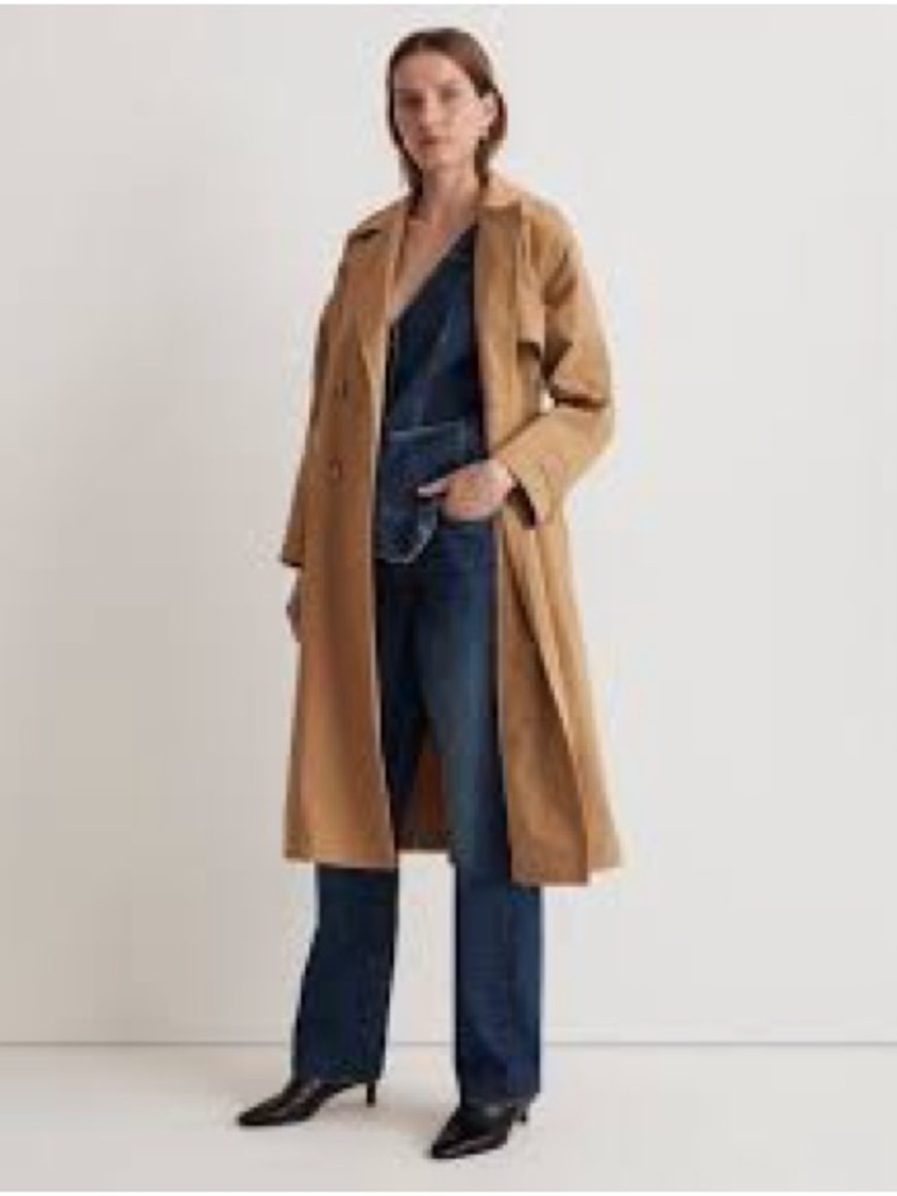 Madewell Tan Trench Coat